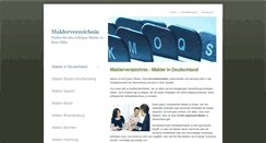 Desktop Screenshot of maklerverzeichnis.org